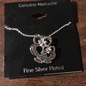 New owls fine silver plated